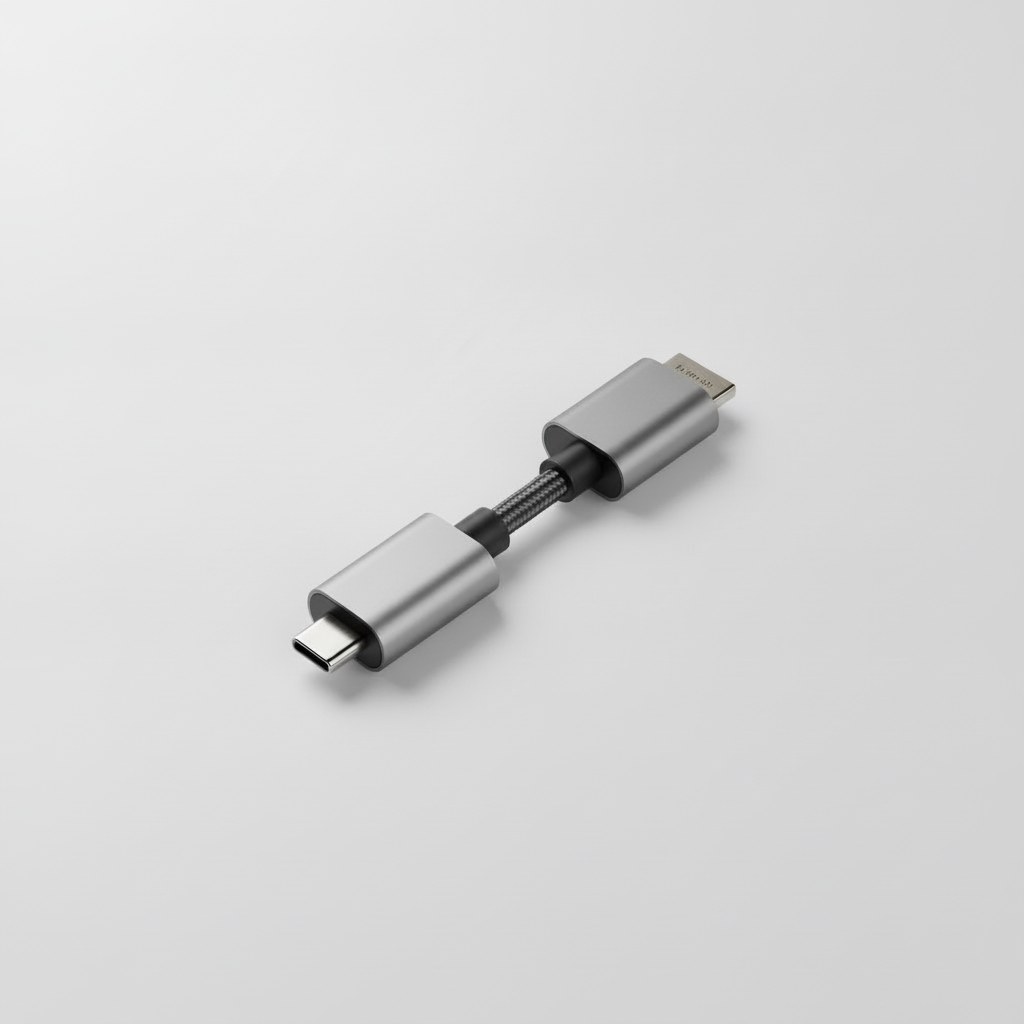 Adaptateur USB-C vers HDMI 4K 60 Hz, vue de detail de la connectique