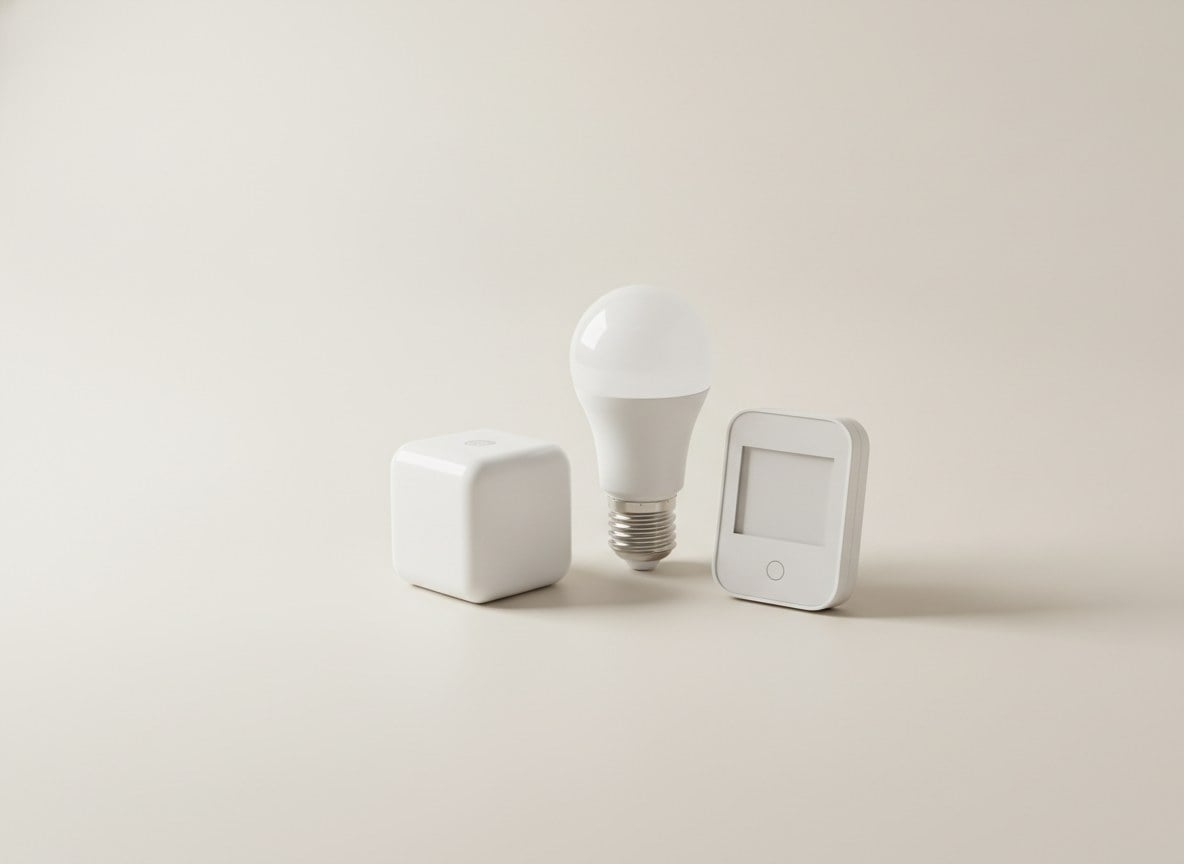 Prise connectee, ampoule et capteur de temperature