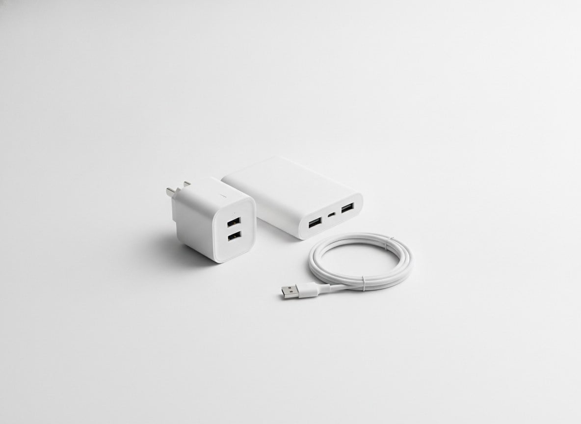 Chargeur, batterie externe et cable de charge